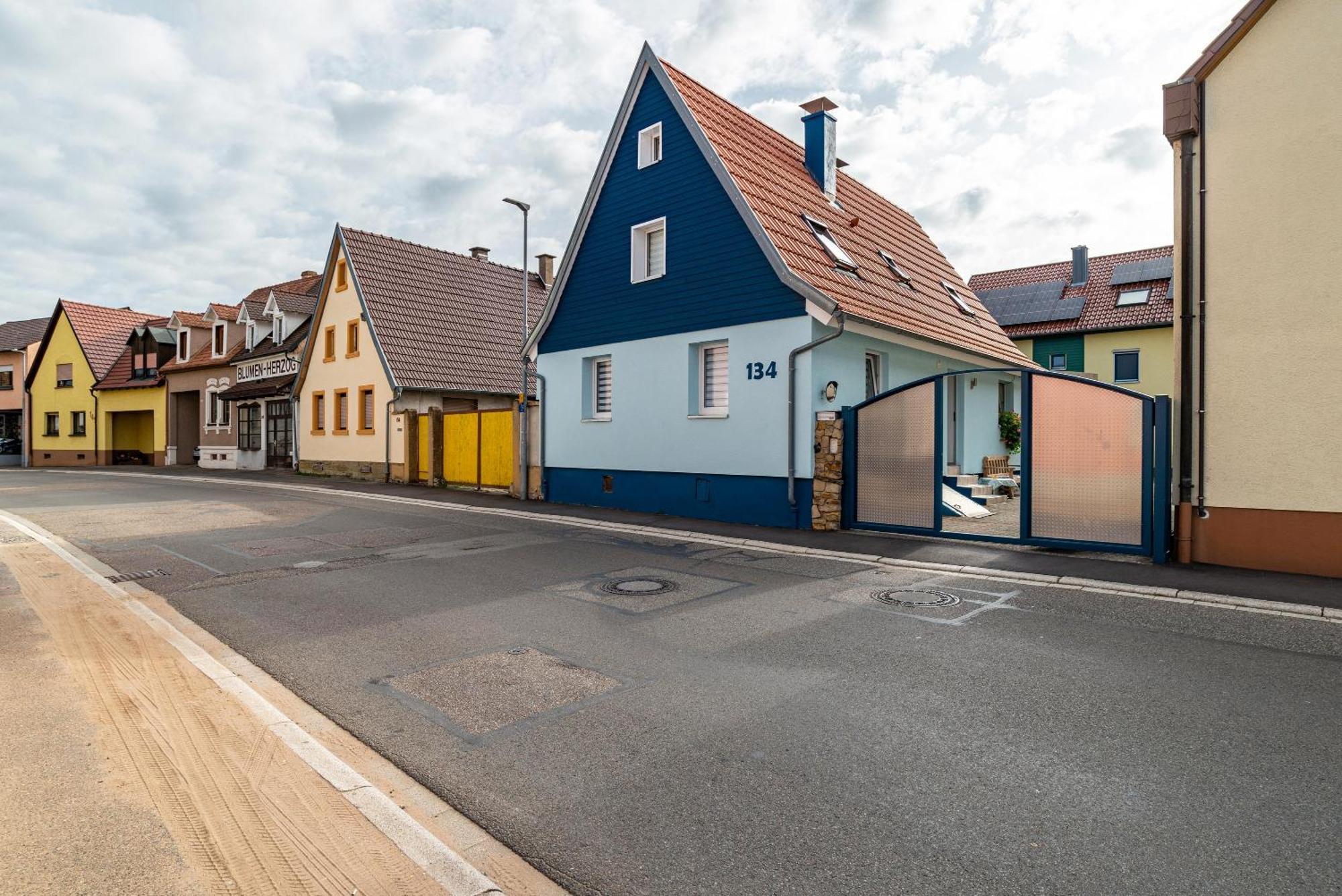 Ferienwohnung Blaues Haus Ubstadt-Weiher Esterno foto